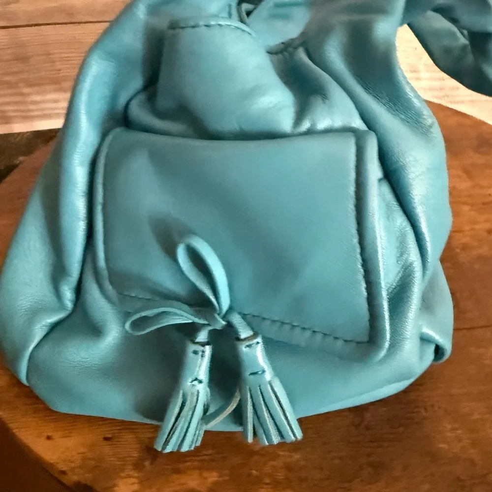 Francesco Biasia Turquoise Shoulder Bag - Picture 4 of 7